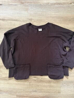 Planet by Lauren G raw-edged oversized top